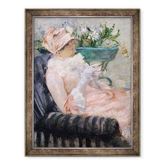 Tablou inramat - Mary Stevenson Cassatt - Ceasca de ceai - - Roveli