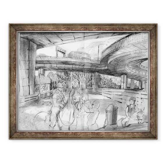 Tablou inramat - Mary Kuper - Calarie sub Westway - - Roveli