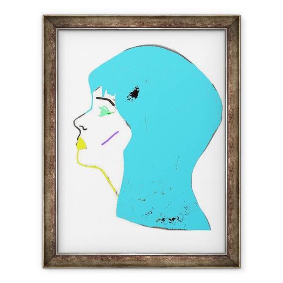 Tablou inramat - Daisy de Villeneuve - Cap Albastru - - Roveli