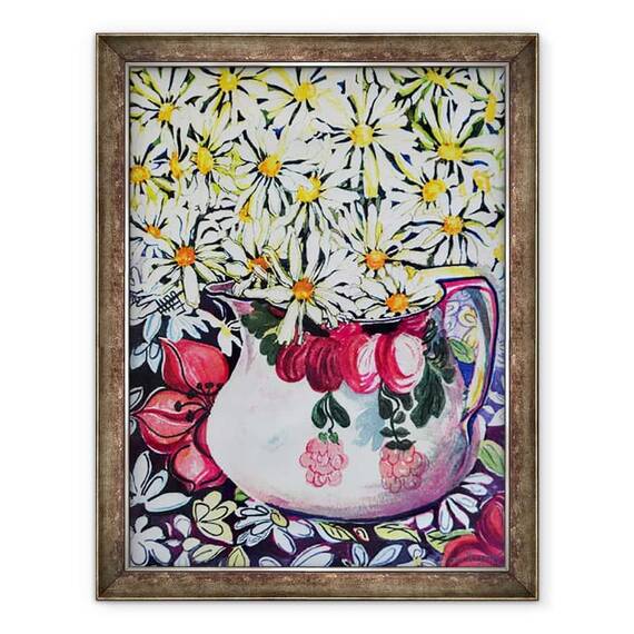 Tablou inramat - Joan Thewsey - Marguerites in 30 de ani Jug,2001 - - Roveli