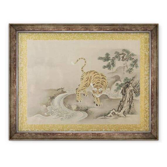 Tablou inramat - Kano Tsunenobu - Album de copii ale picturilor chinezesti II, frunze de album - - Roveli