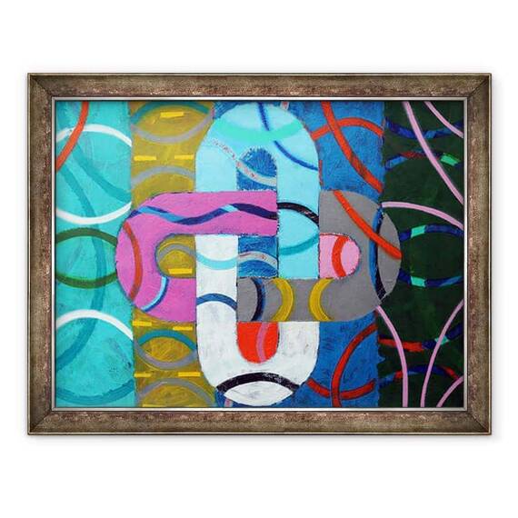 Tablou inramat - Sara Hayward - Abstract I 60 x 80 cm - - Roveli