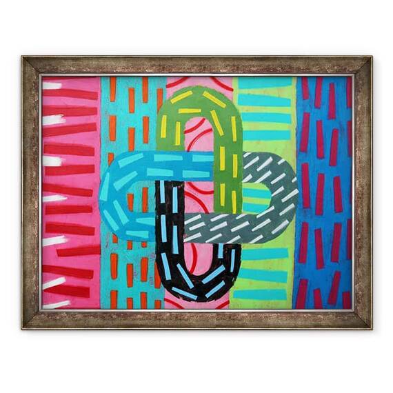 Tablou inramat - Sara Hayward - Abstract II 60 x 80 cm - - Roveli