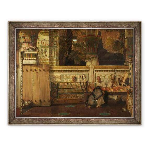 Tablou inramat - Lawrence Alma-Tadema - Vaduva egipteana - - Roveli