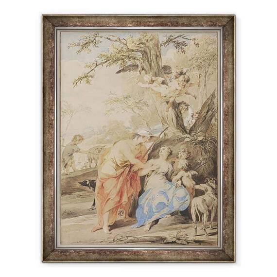 Tablou inramat - Jacob de Wit - Jupiter si Mnemosyne - - Roveli