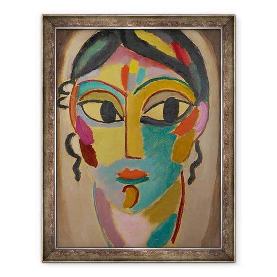 Tablou inramat - Alexej von Jawlensky - Cap mistic, Capul unei fete - - Roveli
