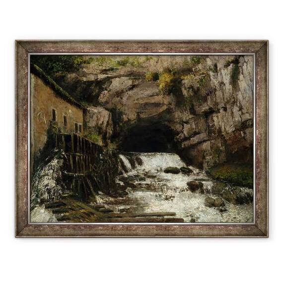 Tablou inramat - Gustave Courbet - Sursa Loue - - Roveli