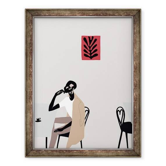 Tablou inramat - Yi Xiao Chen - Cafe Scene cu Matisse, 2016 - - Roveli