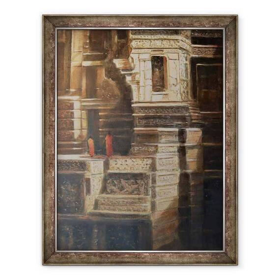 Tablou inramat - Lincoln Seligman - Pesterile Ellora - - Roveli