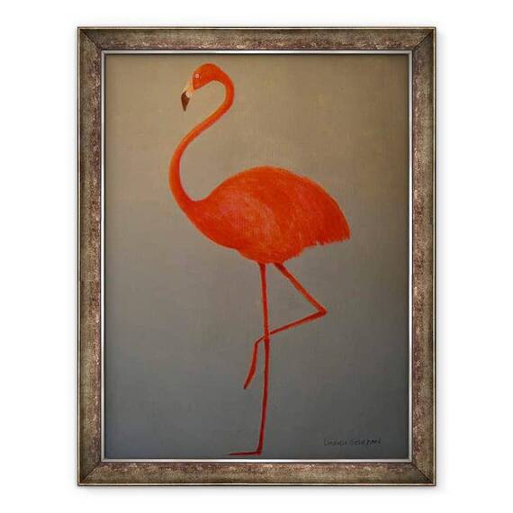 Tablou inramat - Lincoln Seligman - Flamingo - - Roveli