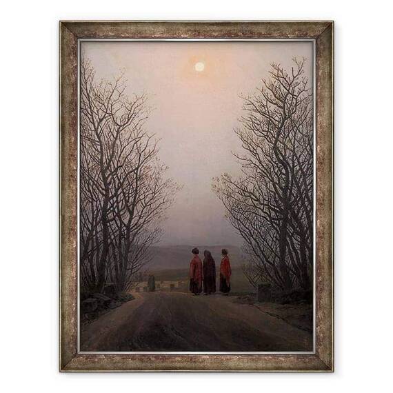 Tablou inramat - Caspar David Friedrich - Dimineata de - - Roveli