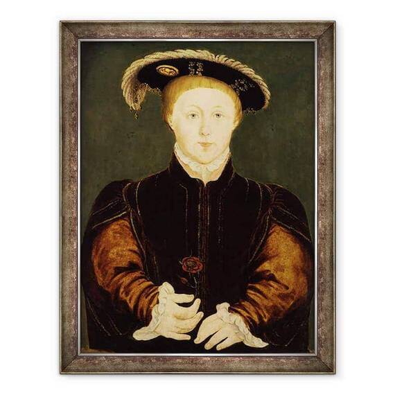Tablou inramat - Hans Holbein the Younger - Regele Edward al VI-lea - - Roveli