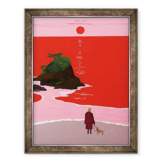 Tablou inramat - Hiroyuki Izutsu - Coasta de apus - - Roveli