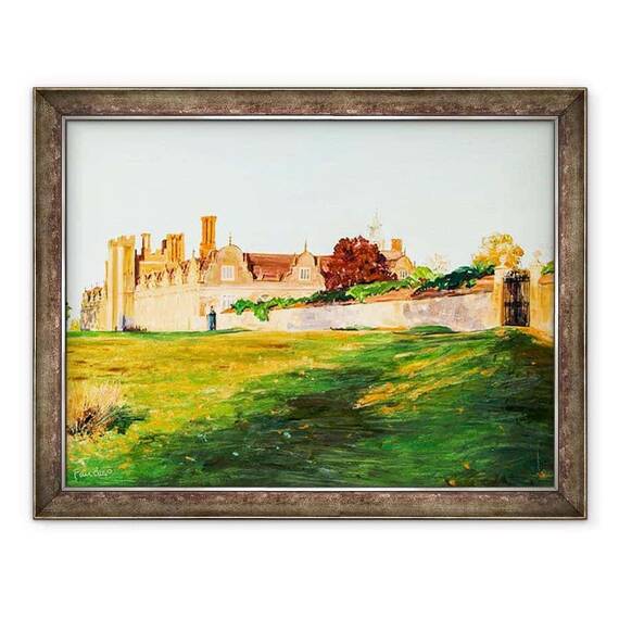 Tablou inramat - Tony Fandino - Casa Knole in timpul verii - - Roveli