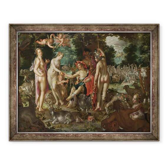 Tablou inramat - Joachim Wtewael - Judecata de la Paris - - Roveli
