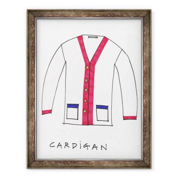 Tablou inramat - Daisy de Villeneuve - Cardigan - - Roveli