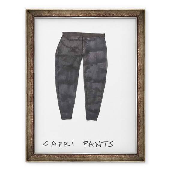 Tablou inramat - Daisy de Villeneuve - Pantaloni Capri - - Roveli