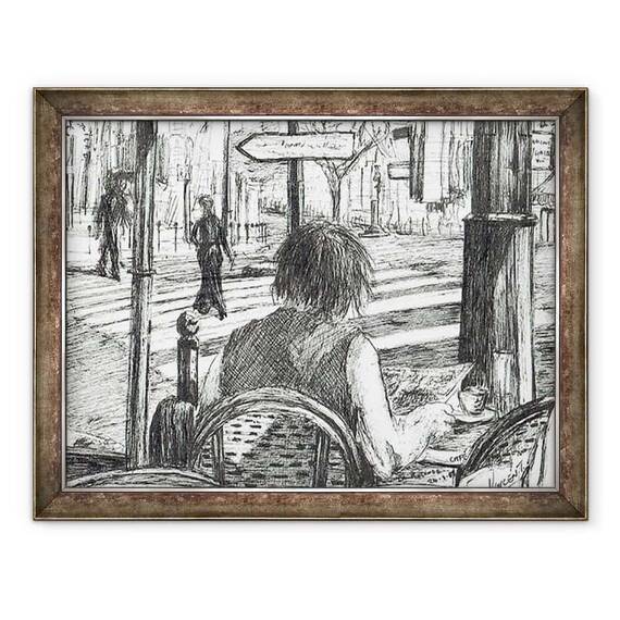 Tablou inramat - Vincent Alexander Booth - La Rotonde - Paris, 2003 - - Roveli