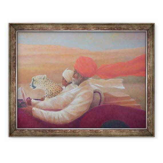 Tablou inramat - Lincoln Seligman - Maharaja si Cutie - - Roveli