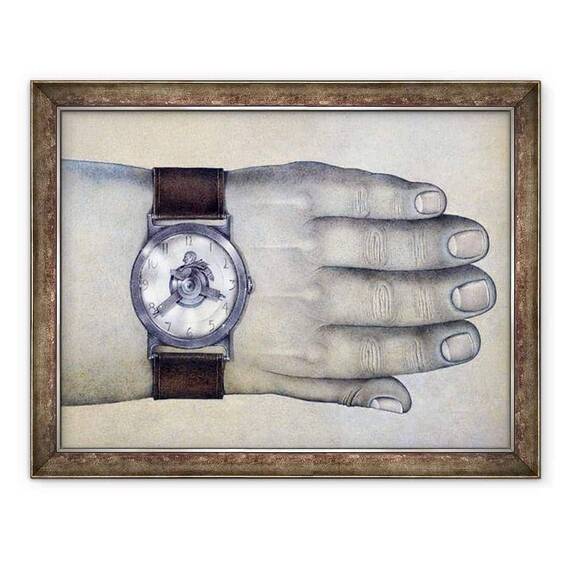Tablou inramat - Wayne Anderson - Punctualitate,1977 - - Roveli