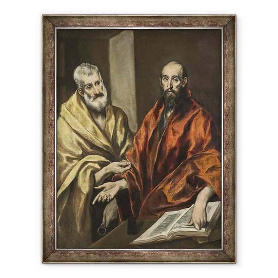 Tablou inramat - El Greco - Sfantul Petru si Sfantul Pavel - - Roveli