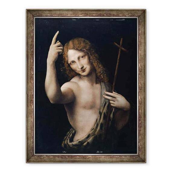 Tablou inramat - Leonardo da Vinci - Sfantul Ioan Botezatorul - - Roveli