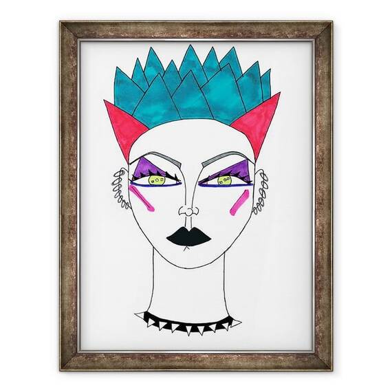 Tablou inramat - Daisy de Villeneuve - Punk - - Roveli