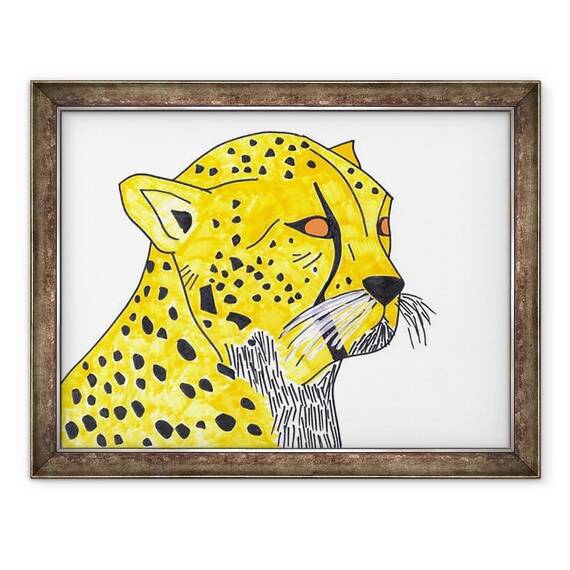 Tablou inramat - Daisy de Villeneuve - Cheetah - - Roveli