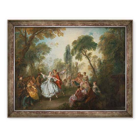 Tablou inramat - Nicolas Lancret - La Camargo Dancing - - Roveli