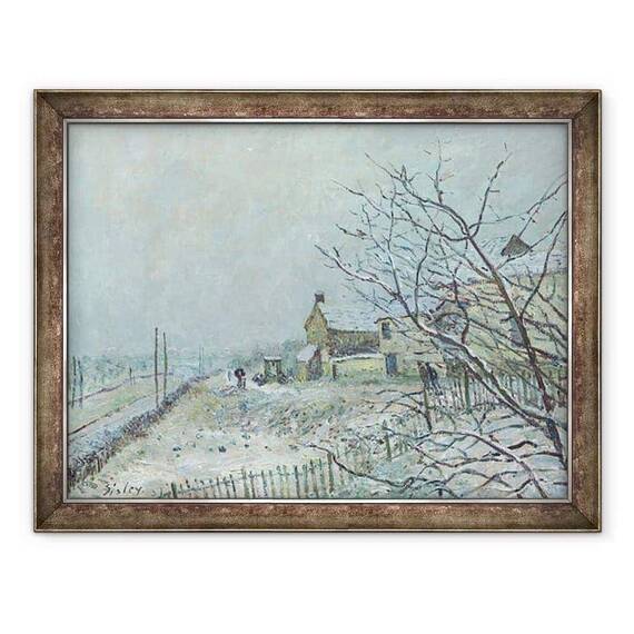 Tablou inramat - Alfred Sisley - Prima zapada la Veneux-Nadon - - Roveli