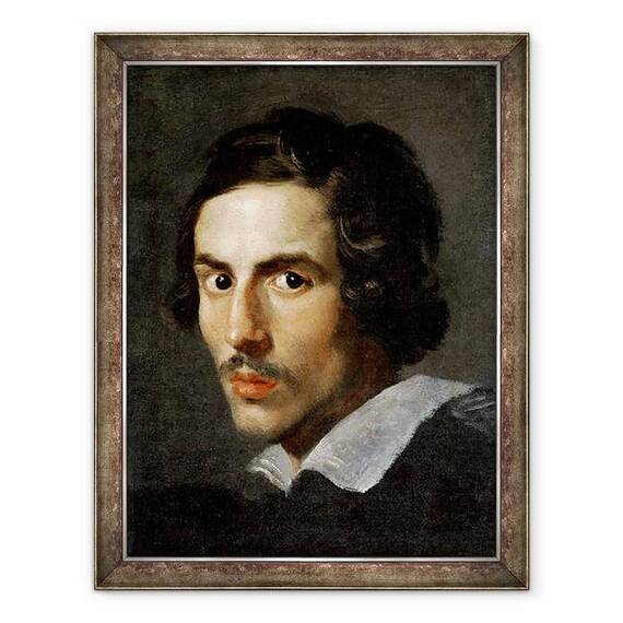 Tablou inramat - Gian Lorenzo Bernini - Autoportret ca tanar, de Bernini Gian Lorenzo, 1622 - 1623, sec. XVII, ulei pe panza Galleria Borghese - - Roveli
