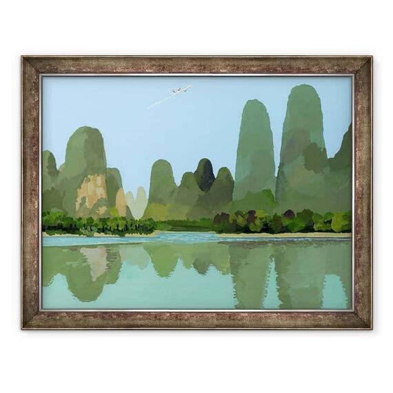 Tablou inramat - Hiroyuki Izutsu - Guilin、2016， - - Roveli