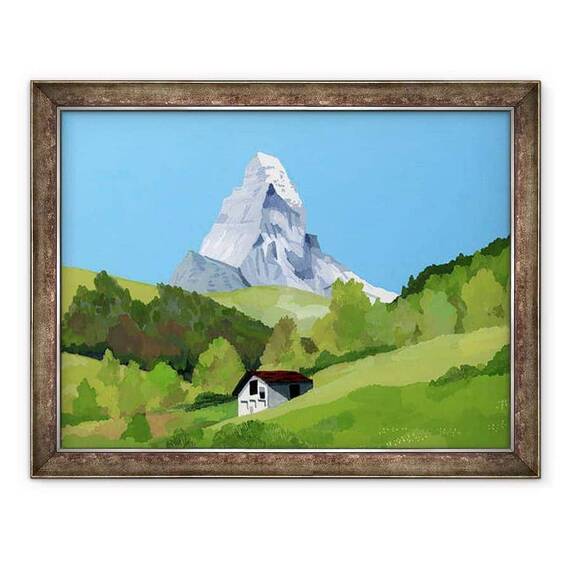 Tablou inramat - Hiroyuki Izutsu - Zermatt, Elvetia,2015 - - Roveli