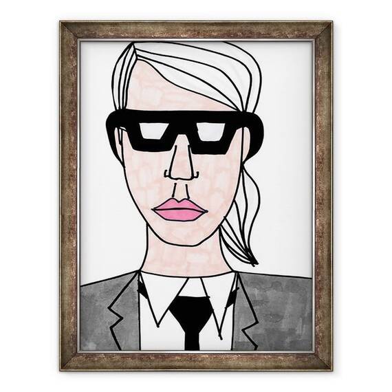 Tablou inramat - Daisy de Villeneuve - Karl Lagerfeld - - Roveli