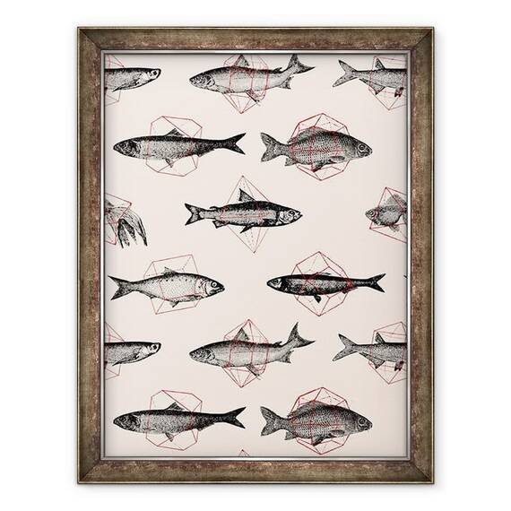 Tablou inramat - Florent Bodart - Pesti in Geometrica - - Roveli
