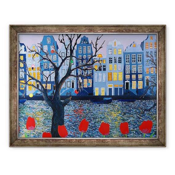 Tablou inramat - Faisal Khouja - Amsterdam, 2008 - - Roveli