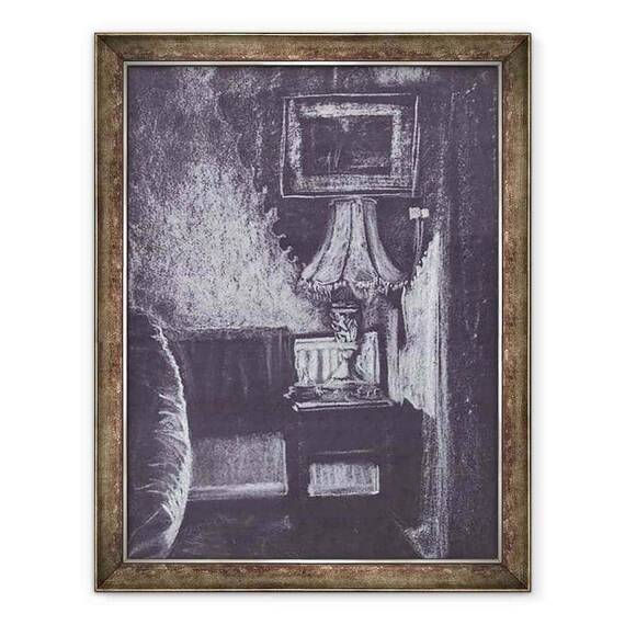 Tablou inramat - Vincent Alexander Booth - Lampa aprinsa la lumina lumanarilor, 1997 - - Roveli