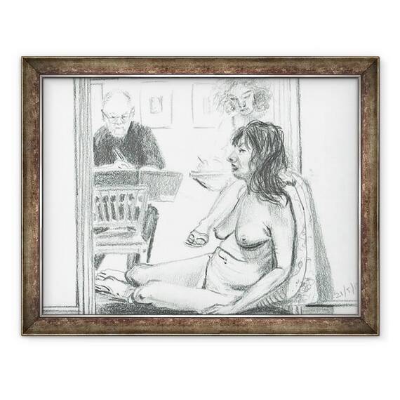 Tablou inramat - Vincent Alexander Booth - Modelul de seara mai tarziu, 2012 - - Roveli