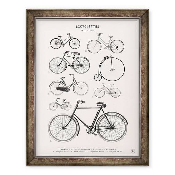Tablou inramat - Florent Bodart - Biciclete - - Roveli