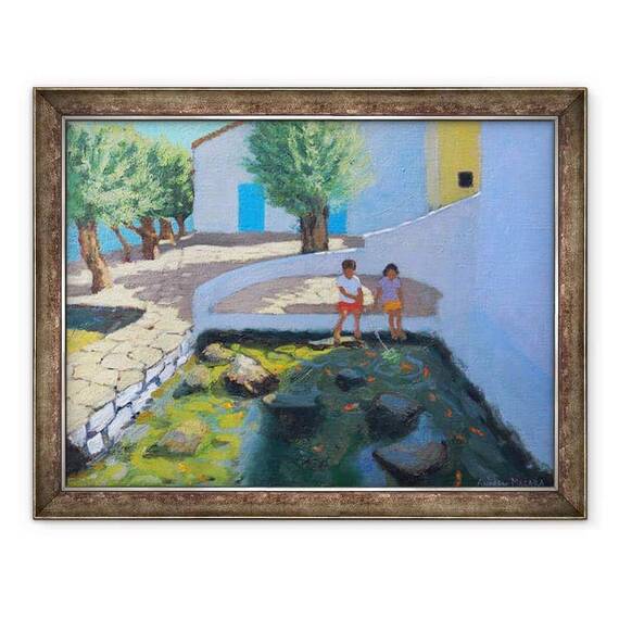 Tablou inramat - Andrew Macara - Peste iaz, Milos, Grecia, 2017 - - Roveli