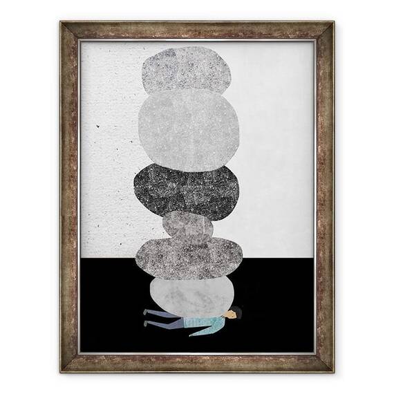 Tablou inramat - Anja Bartelt - Depresie II, 2017 - - Roveli