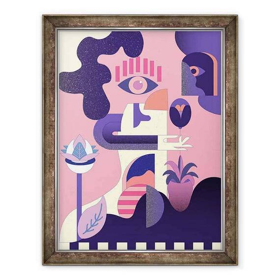 Tablou inramat - Nancy Kouta - Trezirea, 2018 - - Roveli