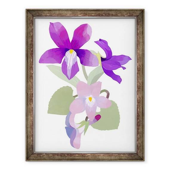 Tablou inramat - Hiroyuki Izutsu - Viola mandshurica - - Roveli