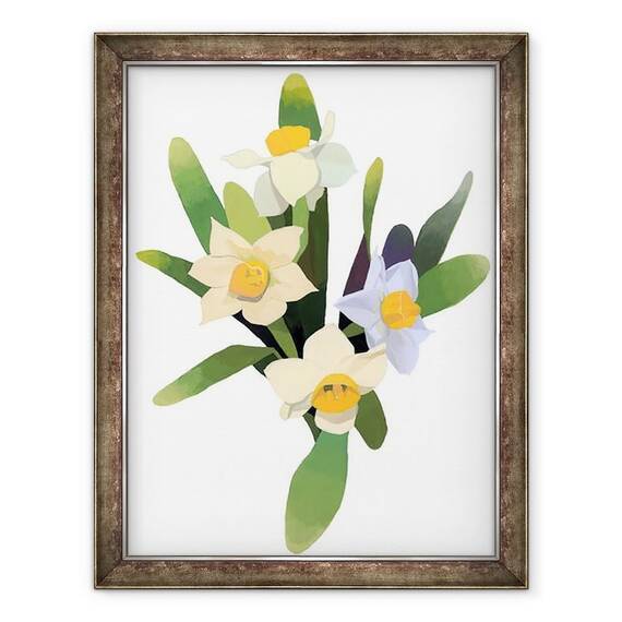 Tablou inramat - Hiroyuki Izutsu - Narcis - - Roveli