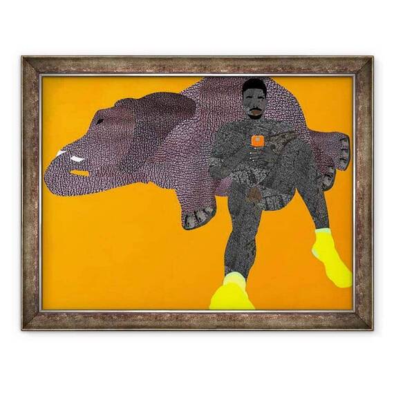 Tablou inramat - Osinachi - Elefant in camera - - Roveli