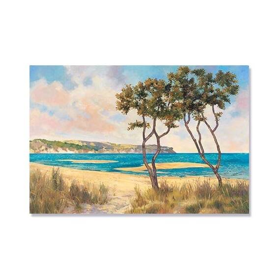 Tablou Canvas - Malul marii II, Copaci, Apa - - Roveli