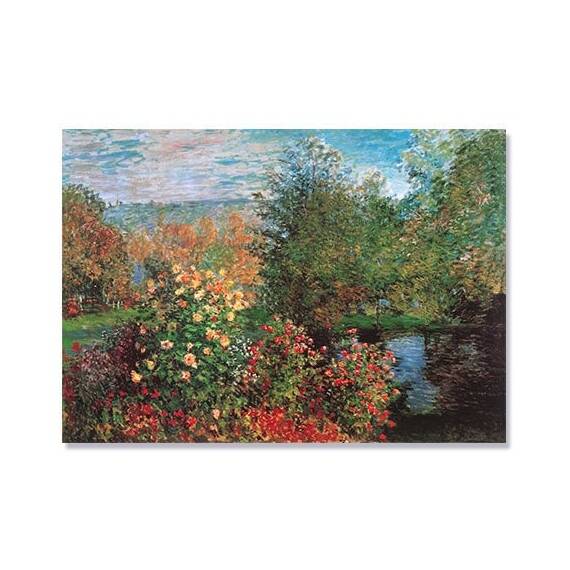 Tablou Canvas - Gradina din Montgeron, Plante, Flori, Copaci - - Roveli