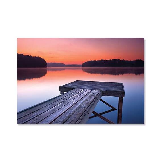 Tablou Canvas - Amurg, Mal, Lac - - Roveli