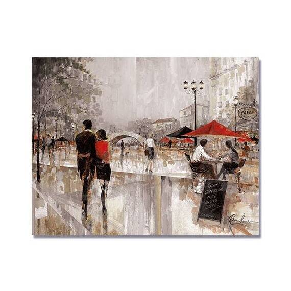 Tablou Canvas - Farmecul plimbarii I, Oras, Strada, Gri - - Roveli