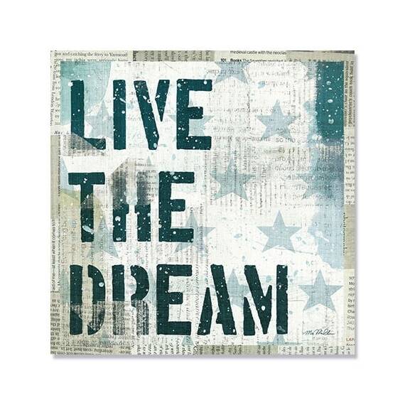 Tablou Canvas - Visul american, Text, Mesaj - - Roveli